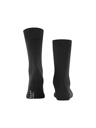 FALKE | Chaussettes LHASA RIB gris clair chiné | schwarz